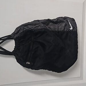 Nike Drawstring Backpack - Black & Gray